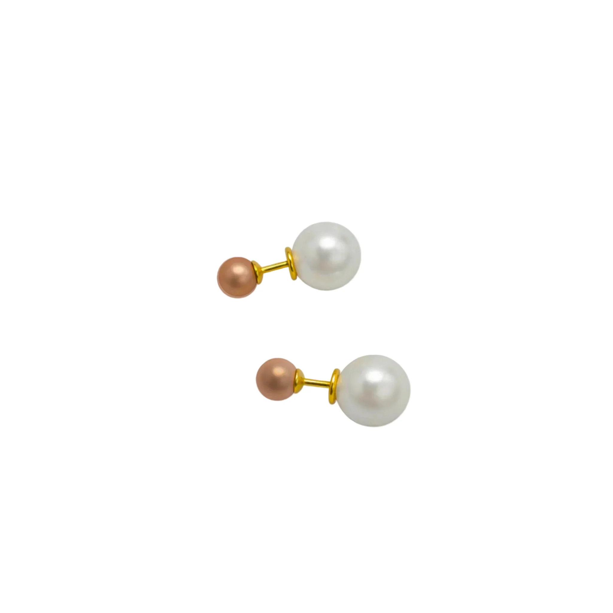Pearl Stud – Guldbelagte Ørestikker med Perle