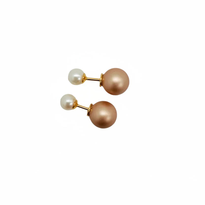Pearl Stud – Guldbelagte Ørestikker med Perle - Image 2