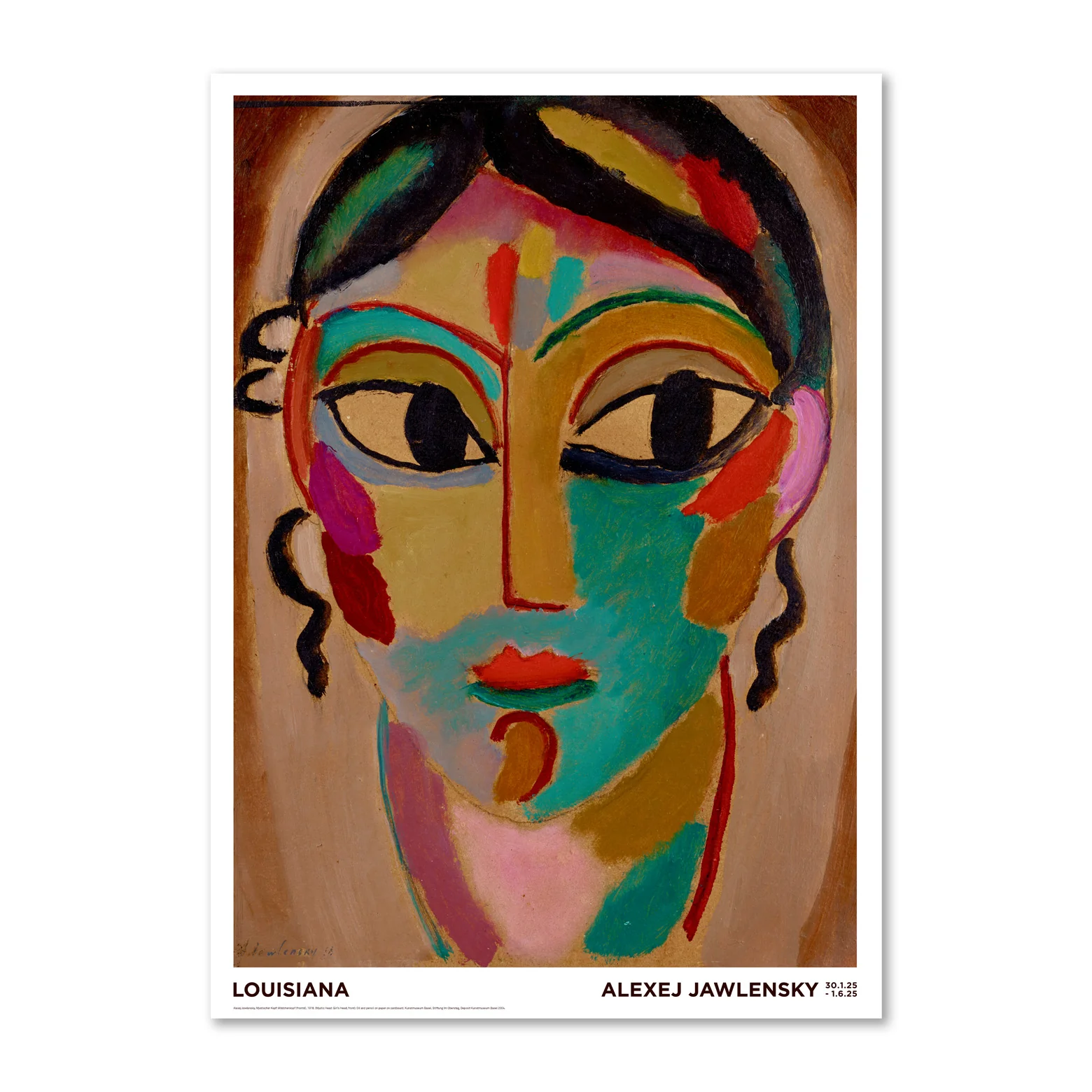 Alexej Jawlensky – Mystischer Kopf: Mädchenkopf (frontal) (1918)