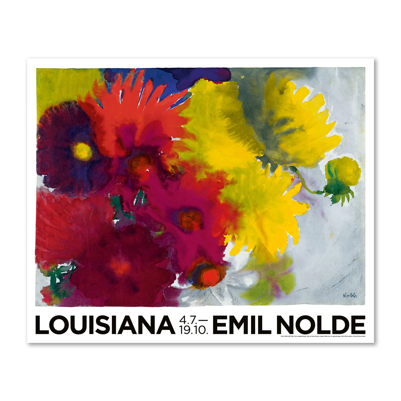 Emil Nolde – Red and yellow Dahlias (1930)