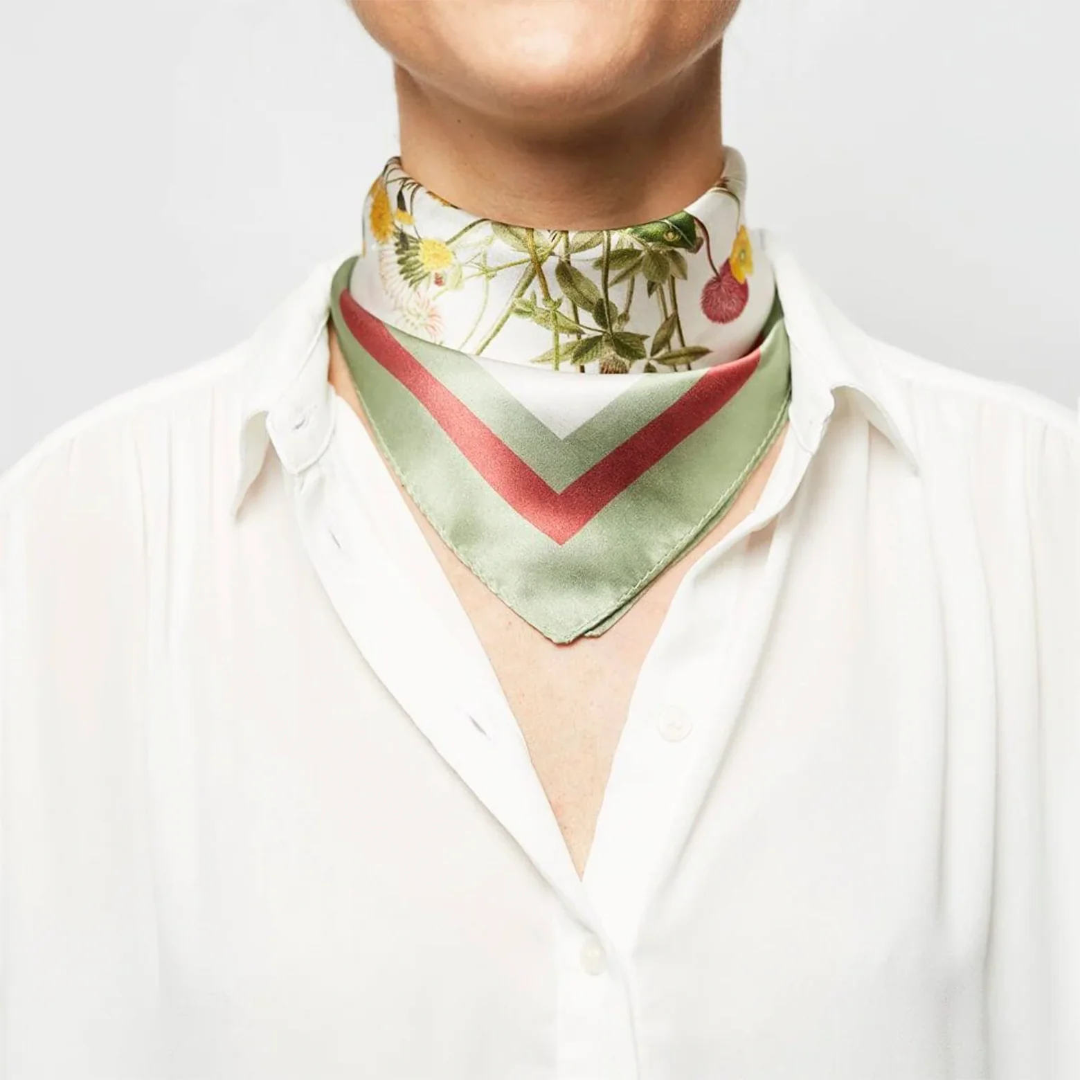Flora Danica silketørklæde 53 x 53 cm - Image 10