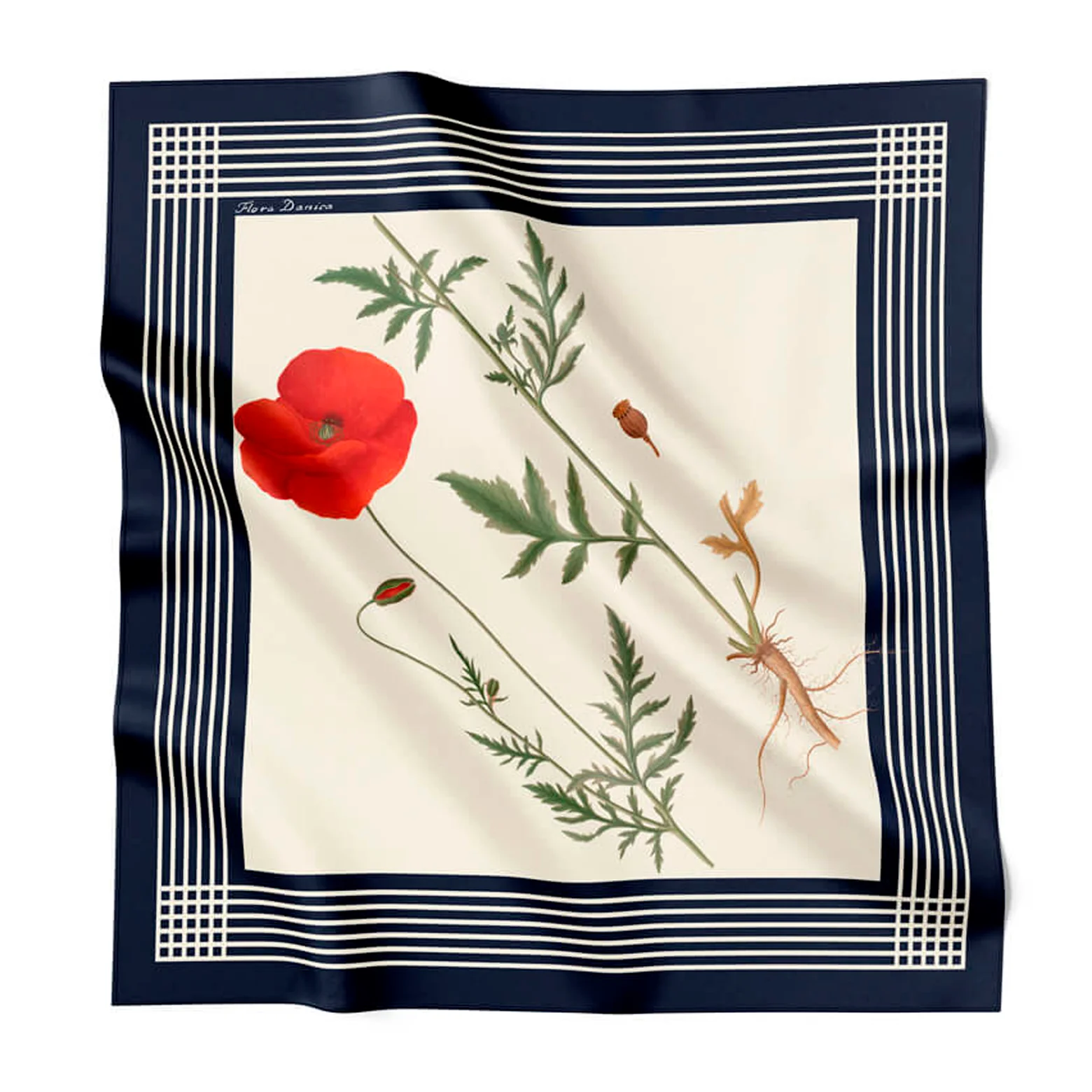 Flora Danica silketørklæde 53 x 53 cm - Image 4