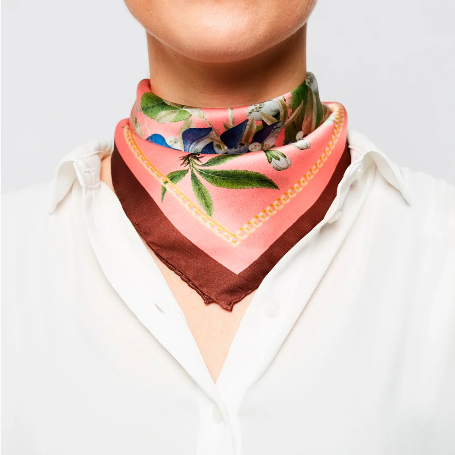 Flora Danica silketørklæde 53 x 53 cm - Image 7