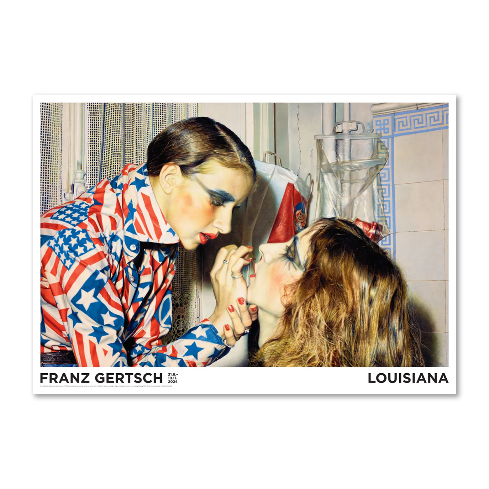 Franz Gertsch – Marina schminkt Luciano (1975)