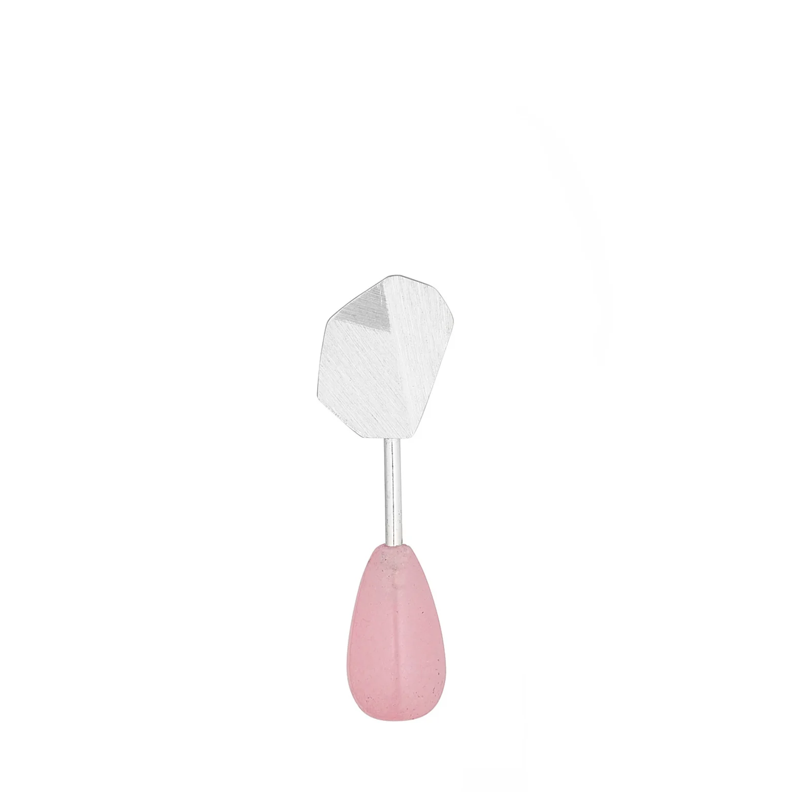 Ørering med sten sterling sølv – Flake - Image 2