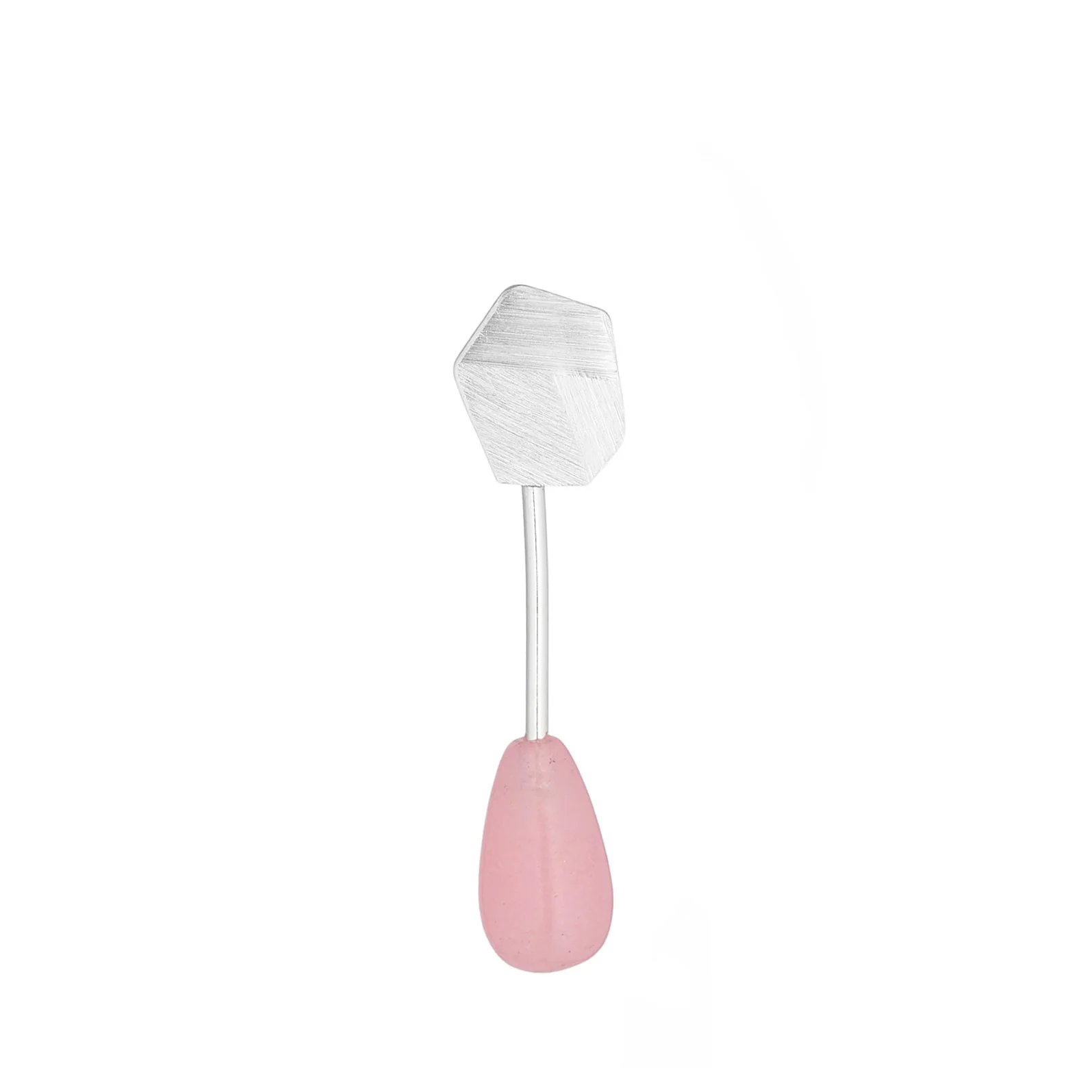 Ørering med sten sterling sølv – Flake - Image 3