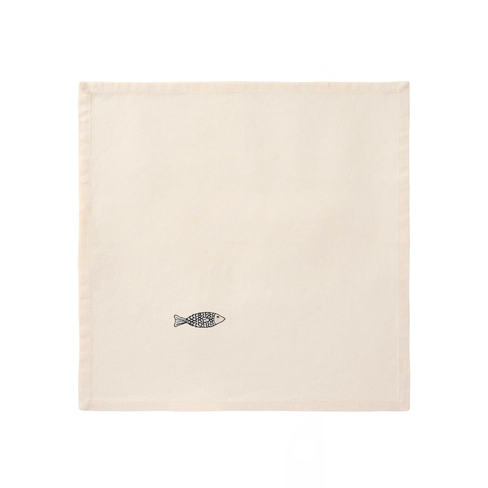 Stofserviet med broderet motiv - 40x40 cm - Image 3