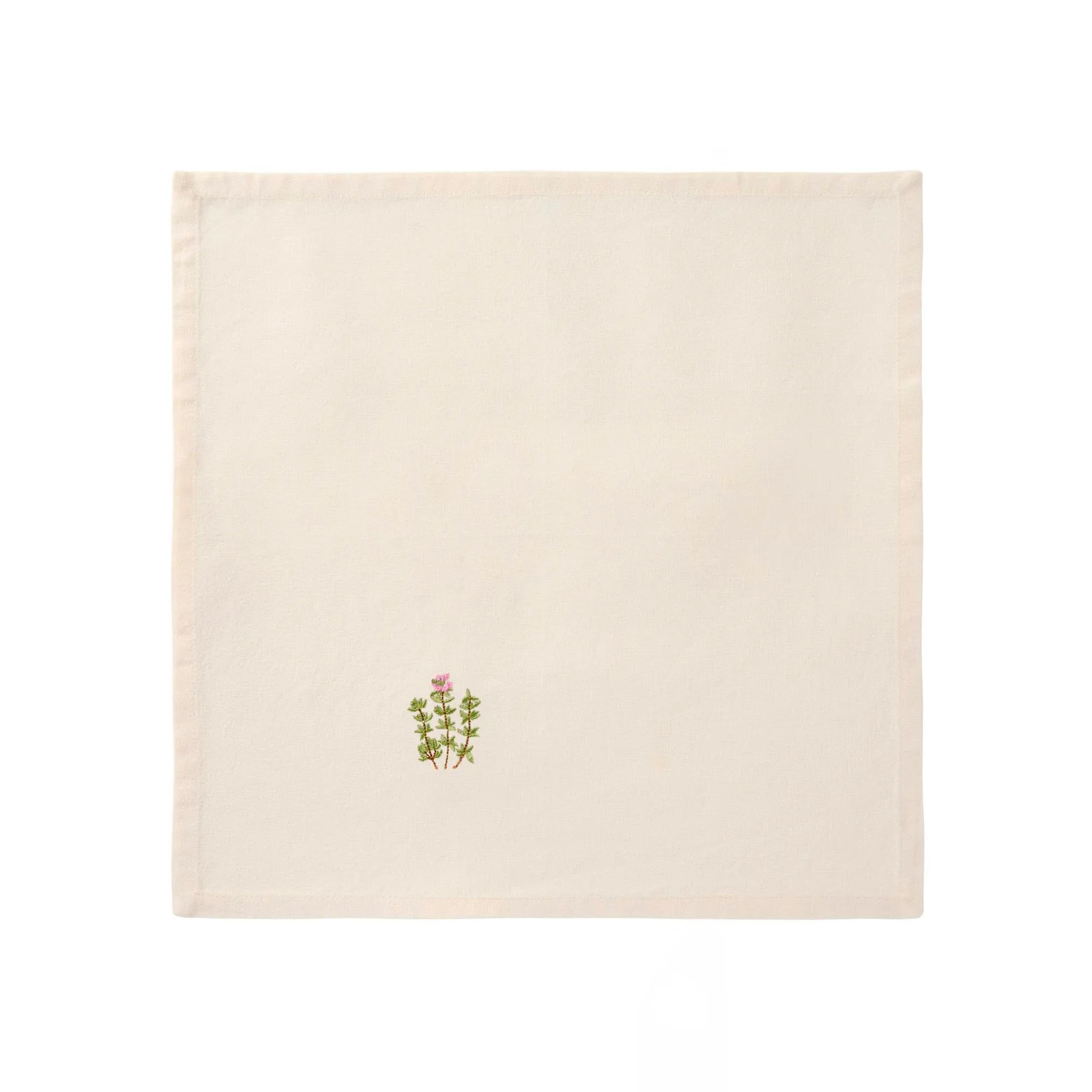 Stofserviet med broderet motiv - 40x40 cm - Image 4