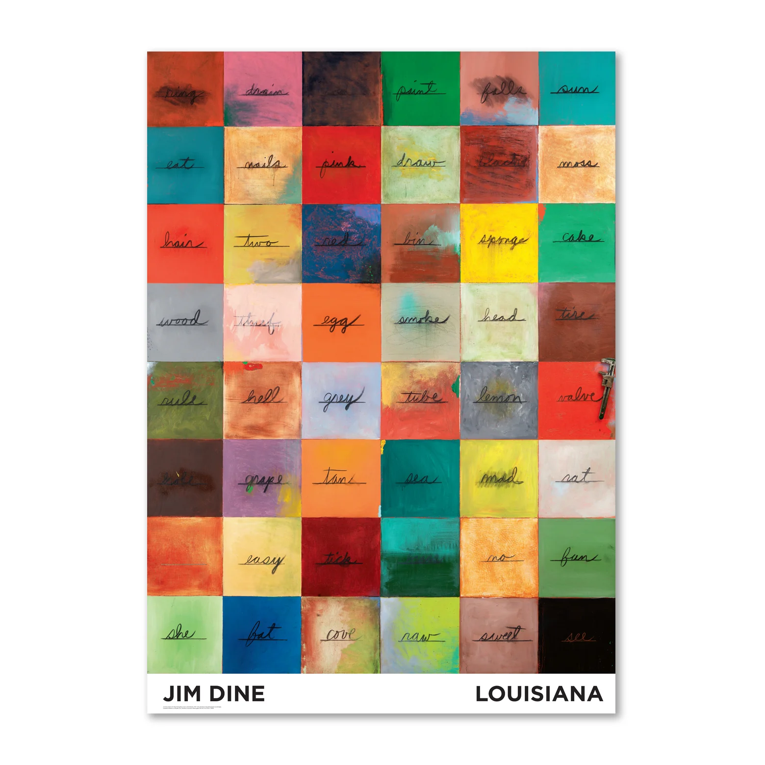 Jim Dine – Words for Pauls daughters and a little Wrench (1971) - A1 format