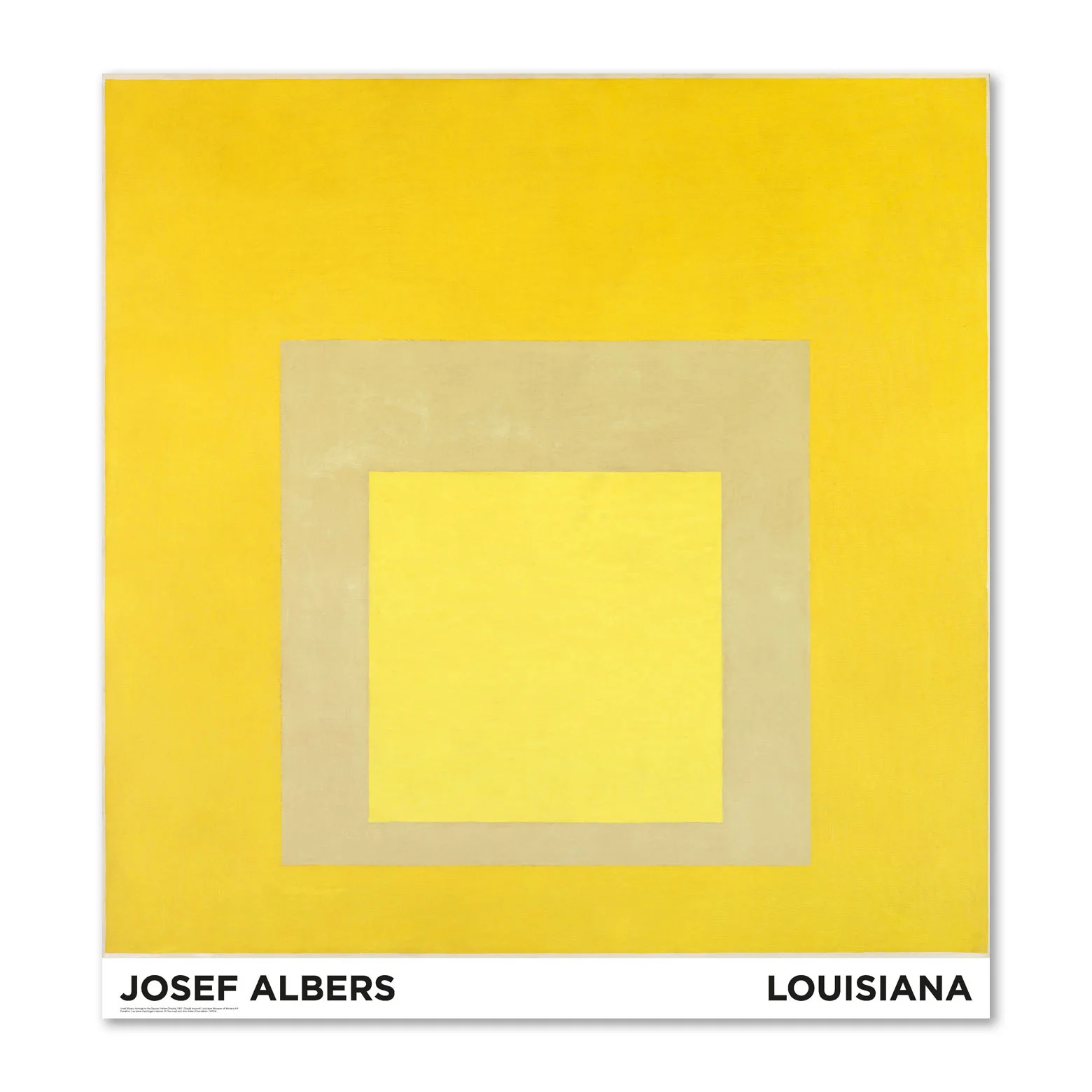 Josef Albers – Homage to the Square - Yellow Climate (1961)