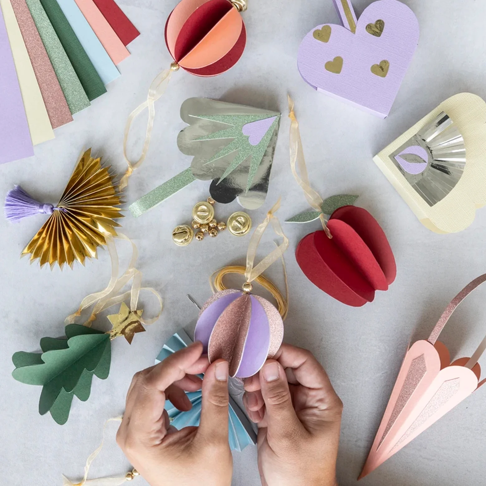 DIY papir juleklip kit