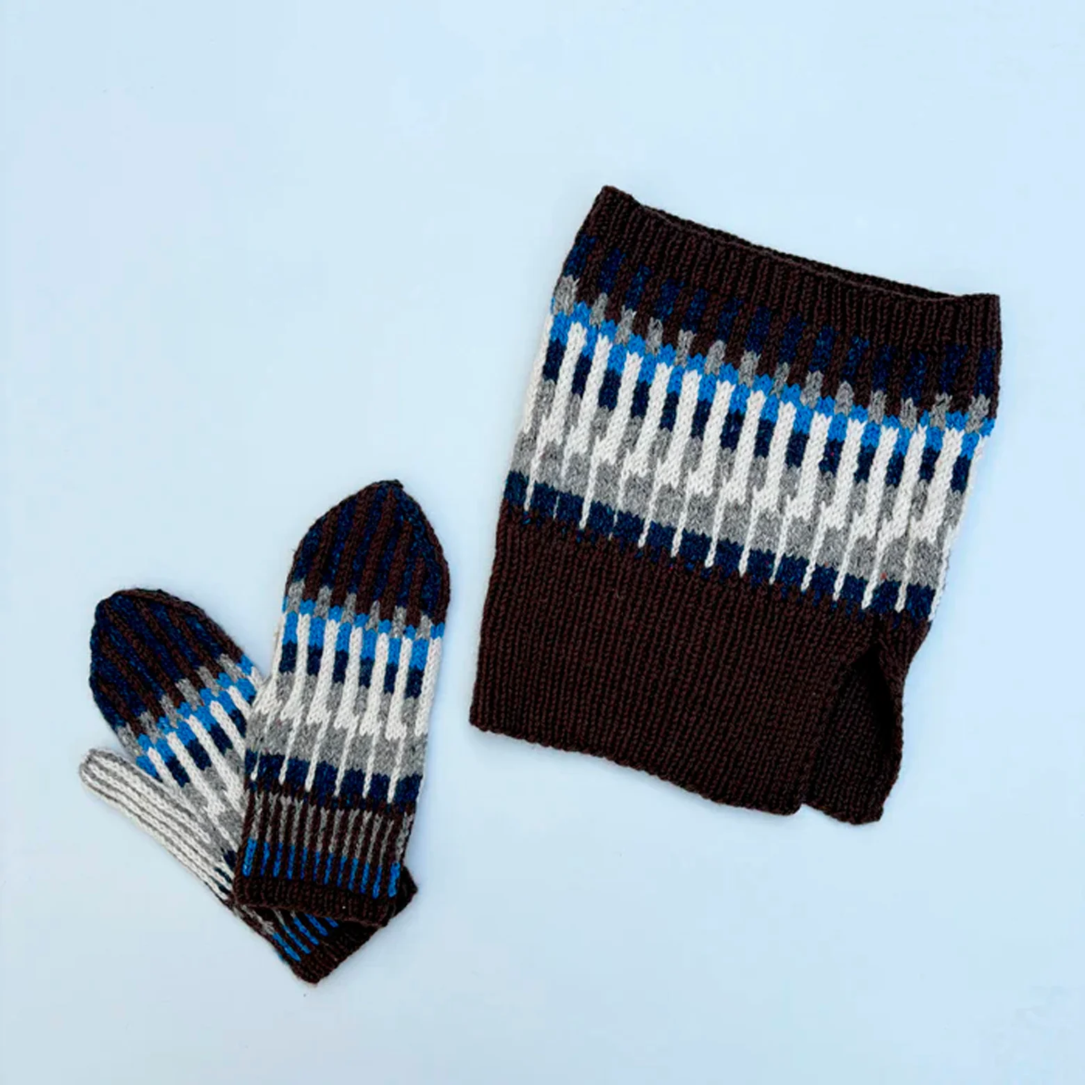 Kit – Öland strikhalsrør og vanter - Image 2
