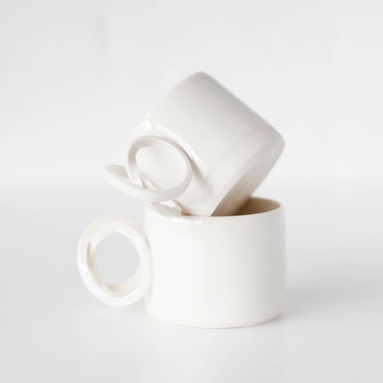 Snirkelkopper i porcelæn - Image 2