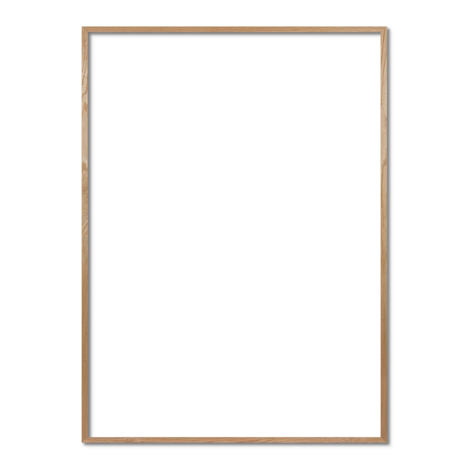 Ramme 84 x 115.8 cm – egetræ natur - Image 2