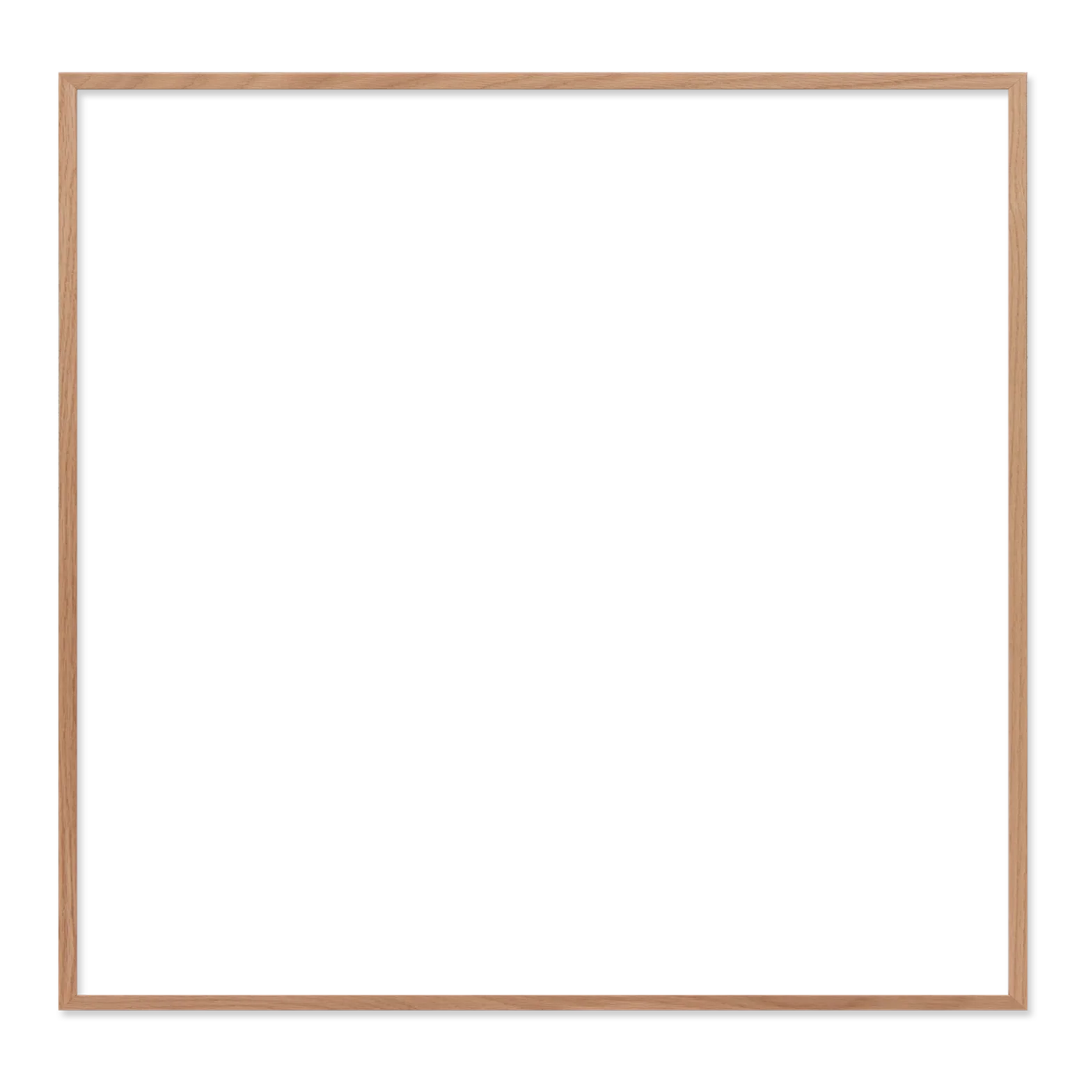 Ramme 70 x 68 cm – egetræ natur - Image 2
