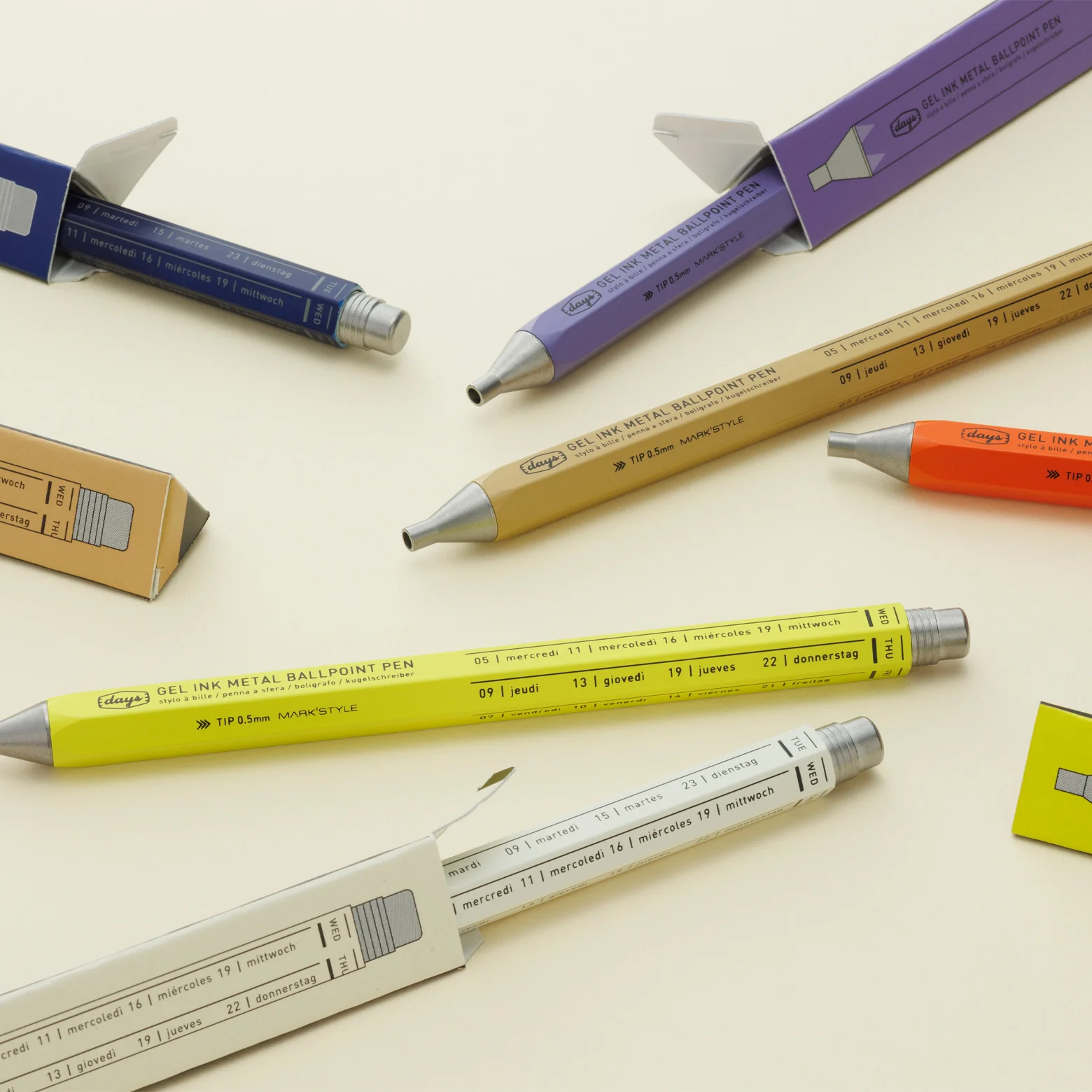 Gel Metal Ballpoint pen – Days - Image 5