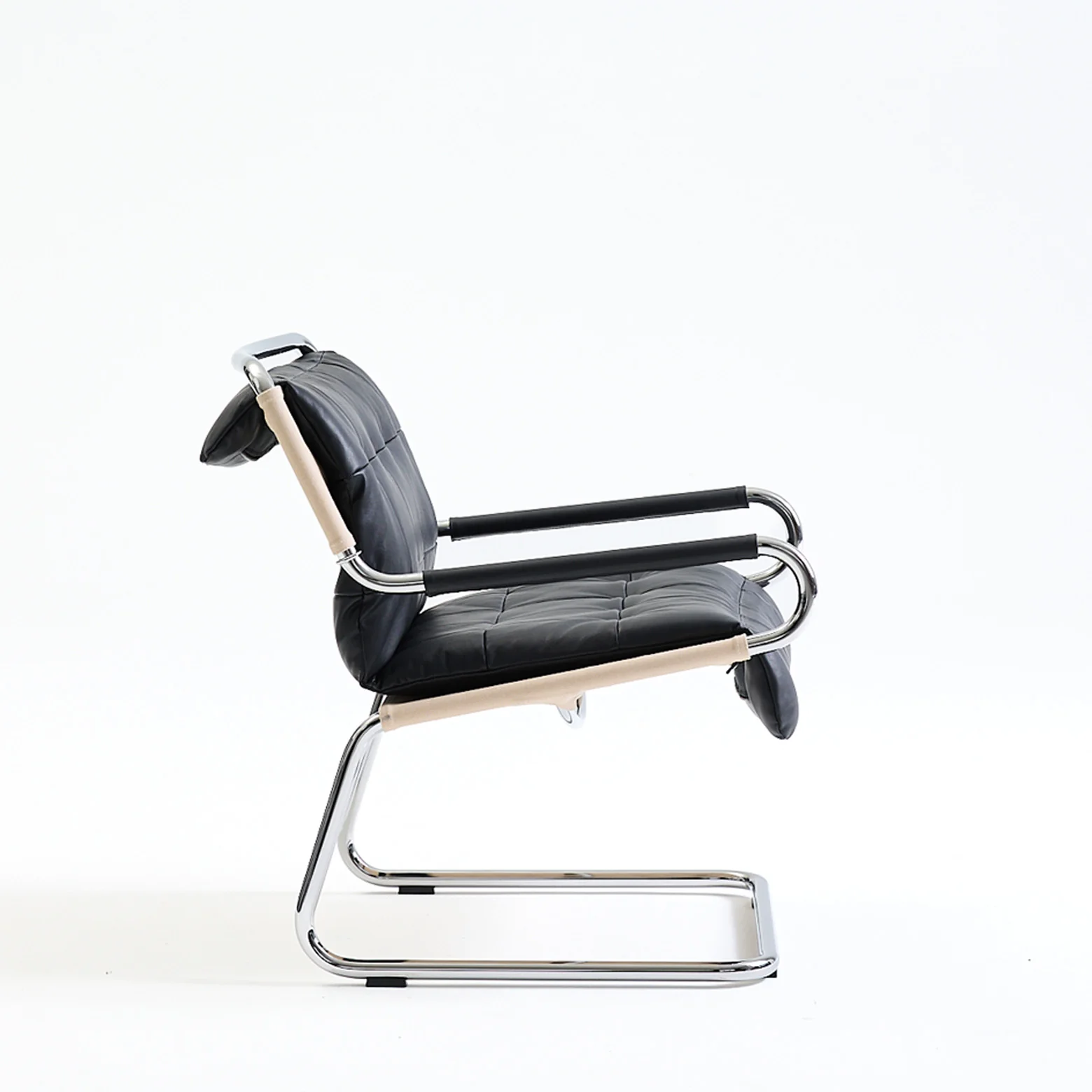 Tube Lounge-stol – sort - Image 3
