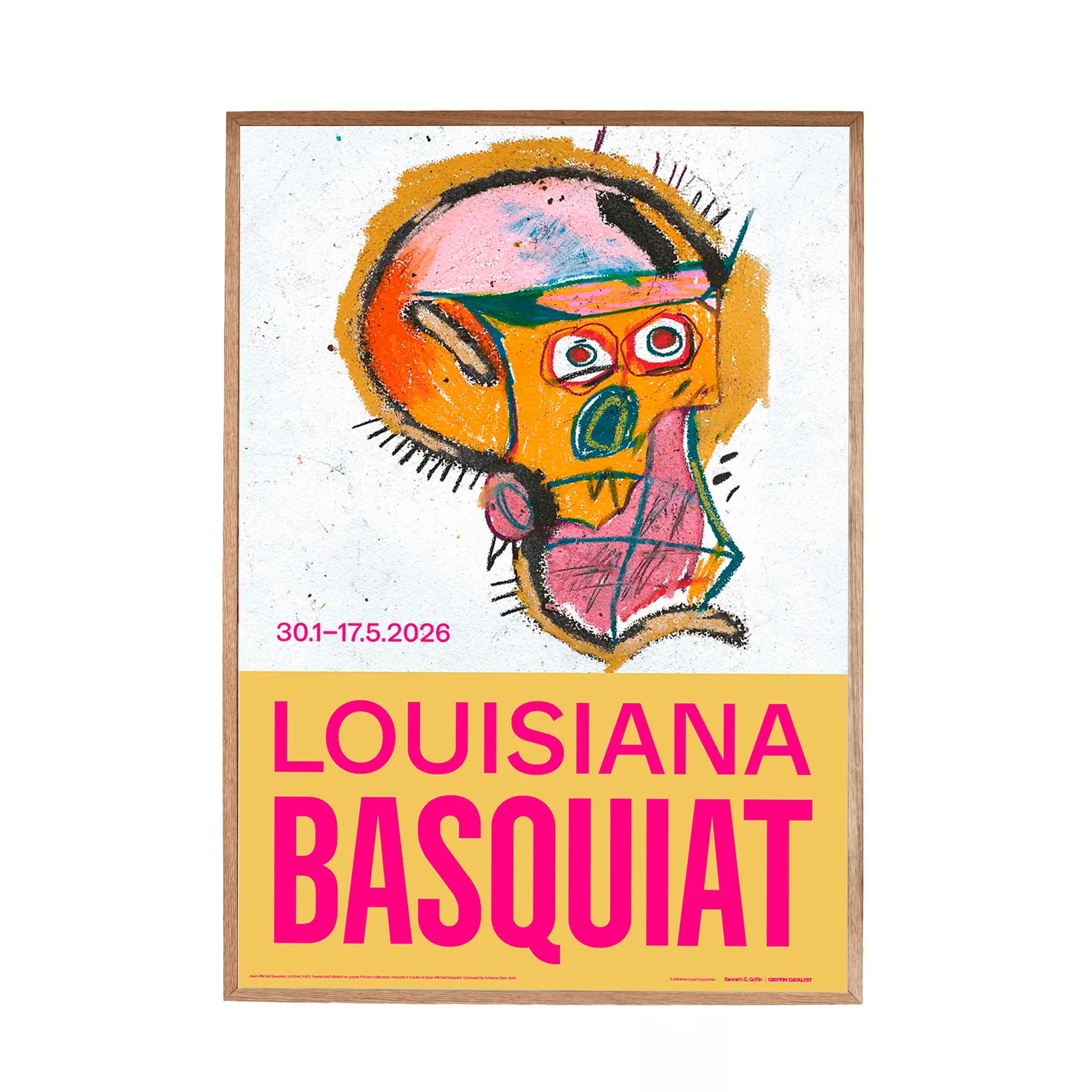 Refleksfri – Jean-Michel Basquiat – Untitled 1982 (orange kranie)