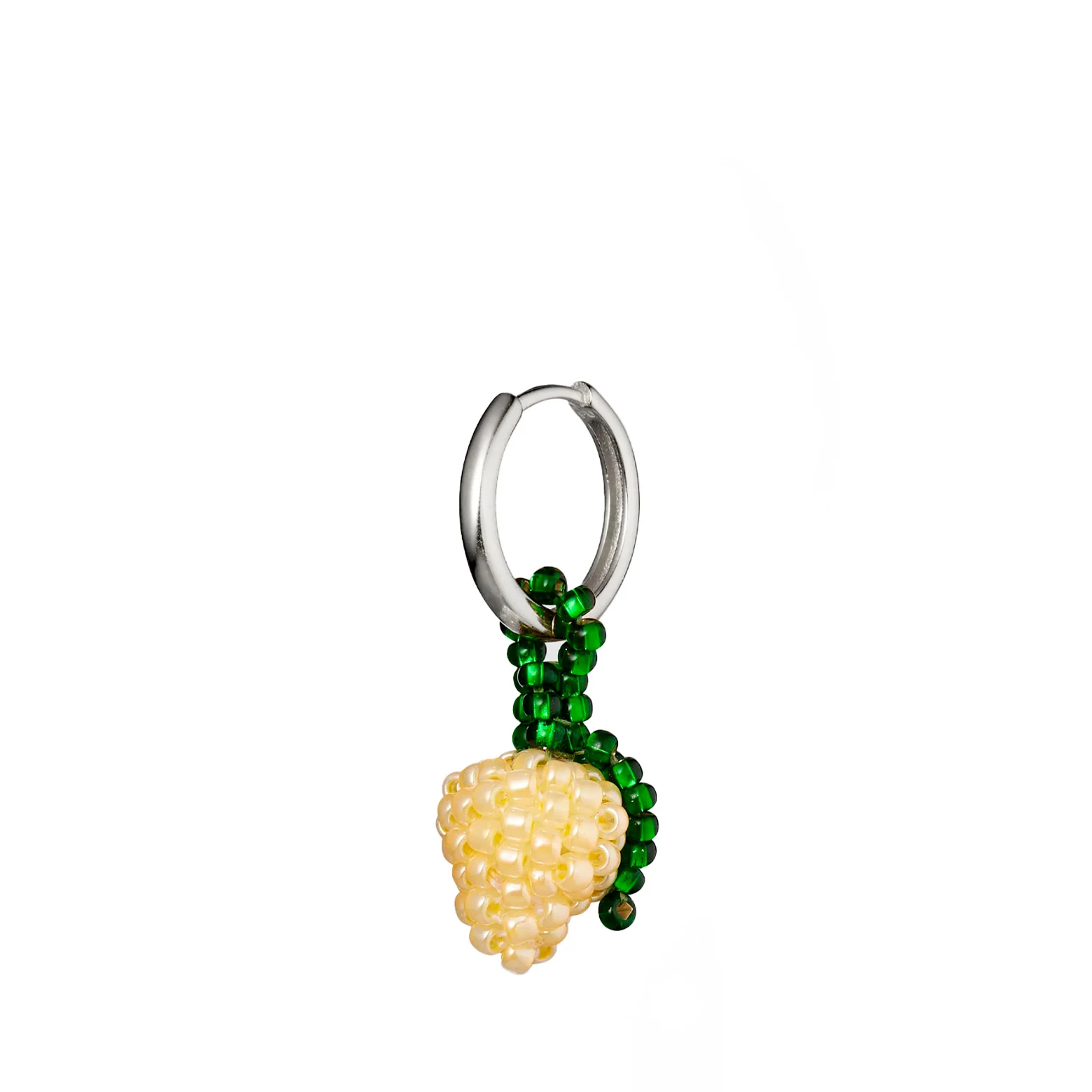 Ørering – Beaded Mini Earring Hinge Hoop - Image 2