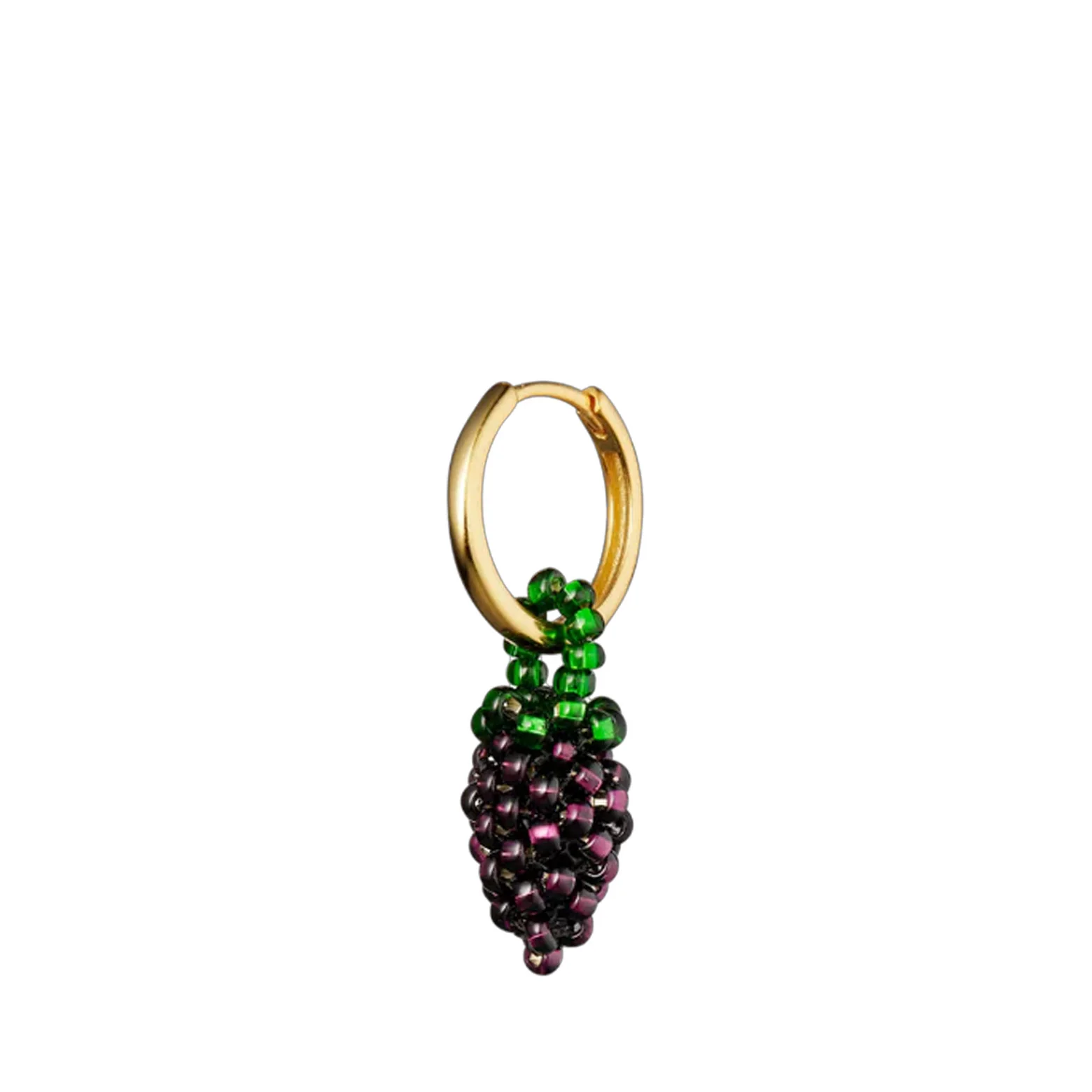 Ørering – Beaded Mini Earring Hinge Hoop - Image 3