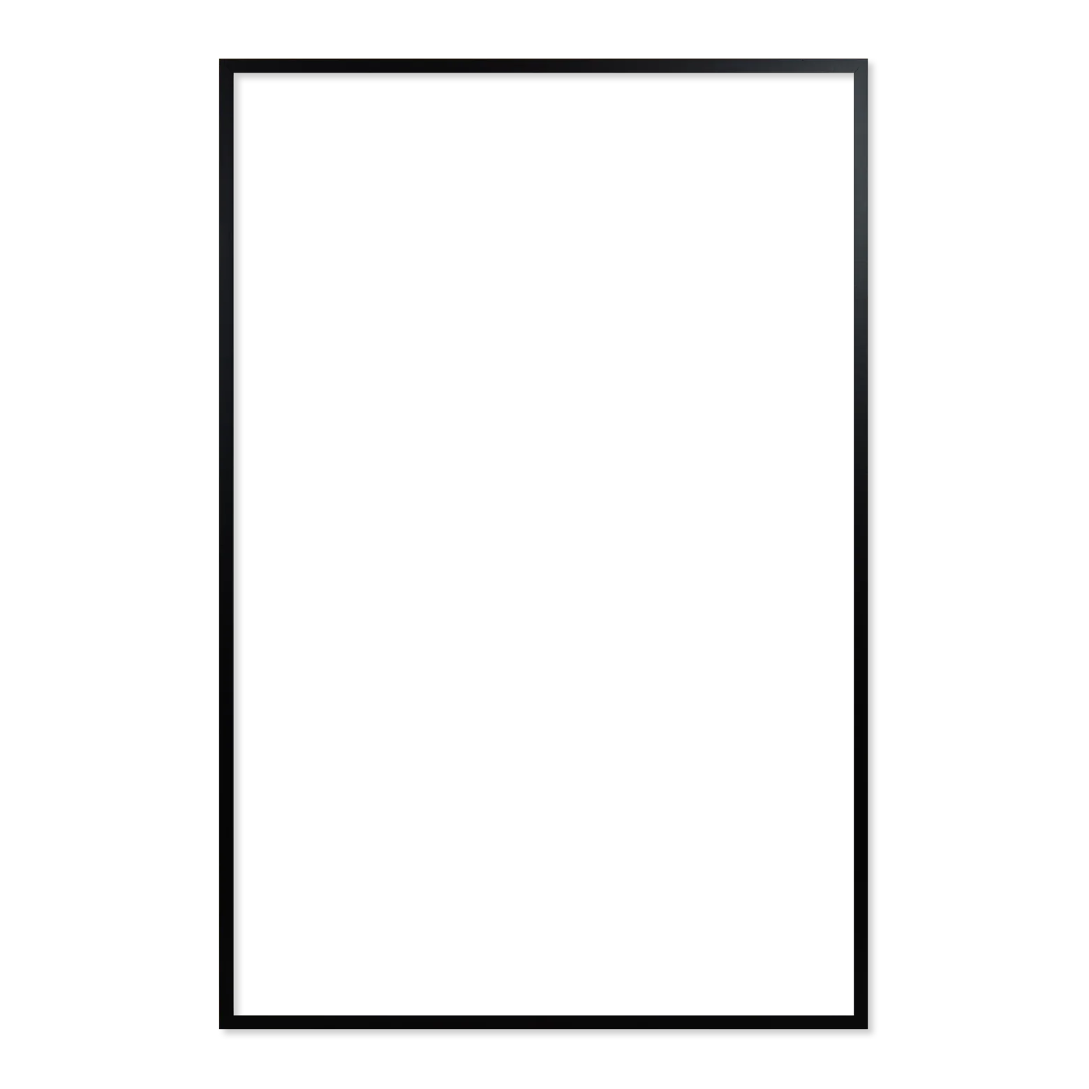 Ramme 82 x 124 cm – sort egetræ