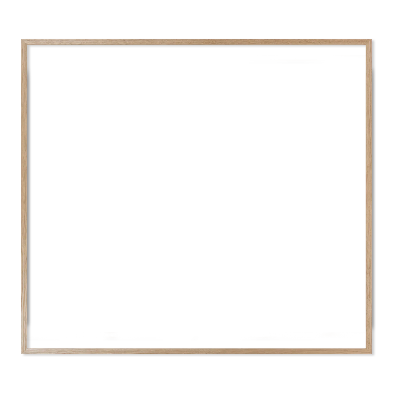 Ramme 100 x 90 cm – egetræ natur - Image 2