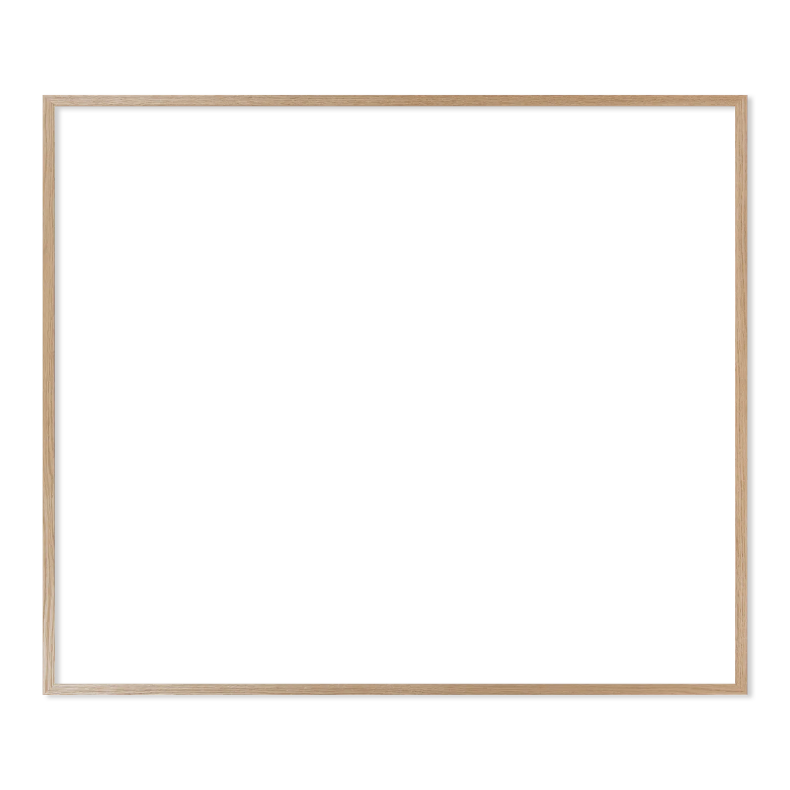 Ramme 100 x 85 cm – egetræ natur - Image 2