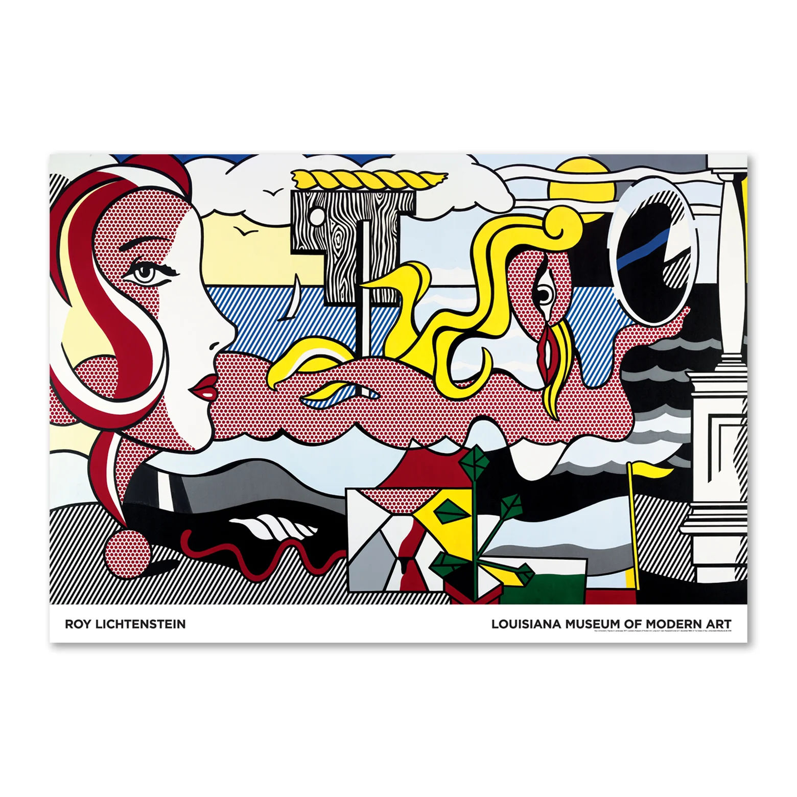 Roy Lichtenstein – Figures in Landscape (1977)