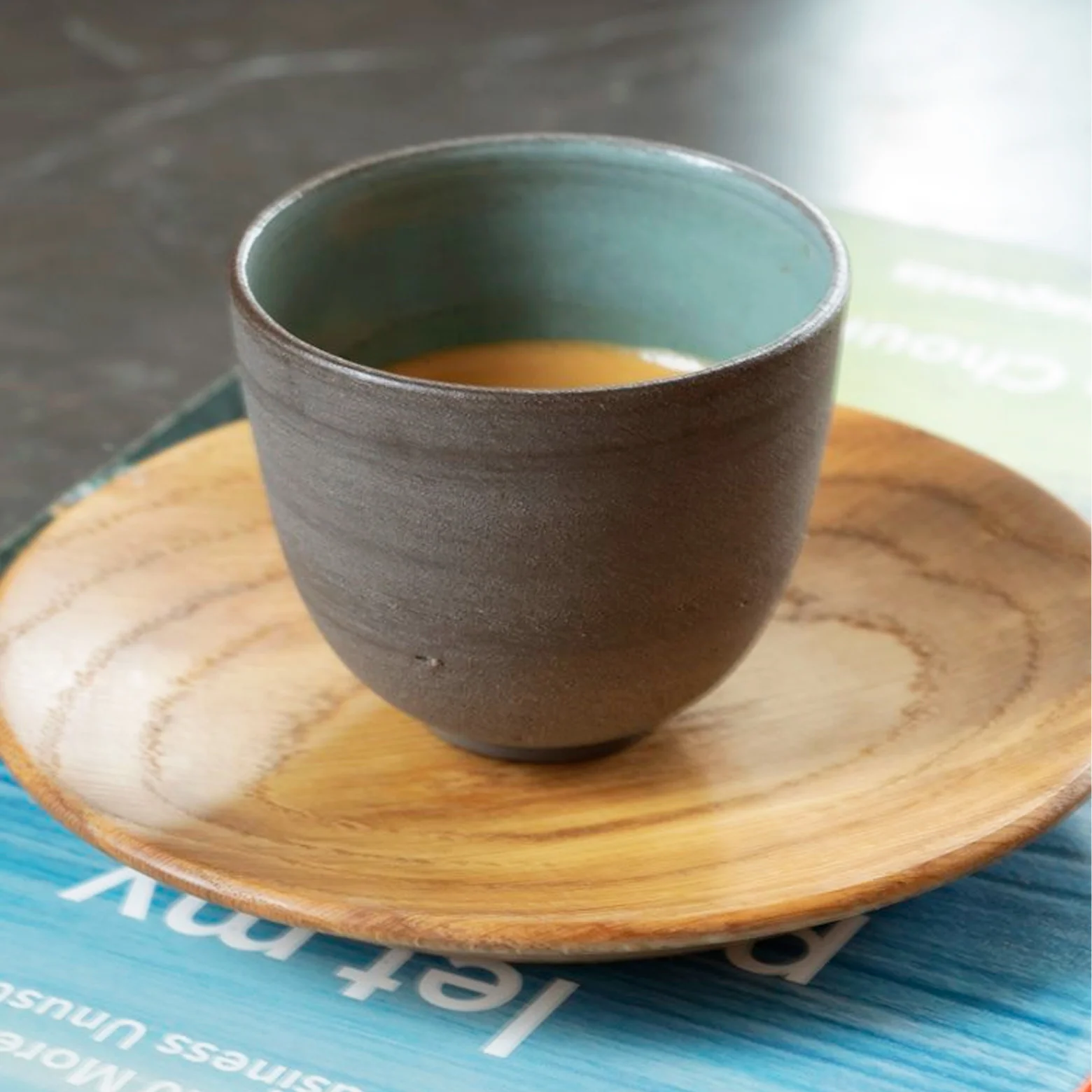 Espresso kop med indvendig glasur - Image 2