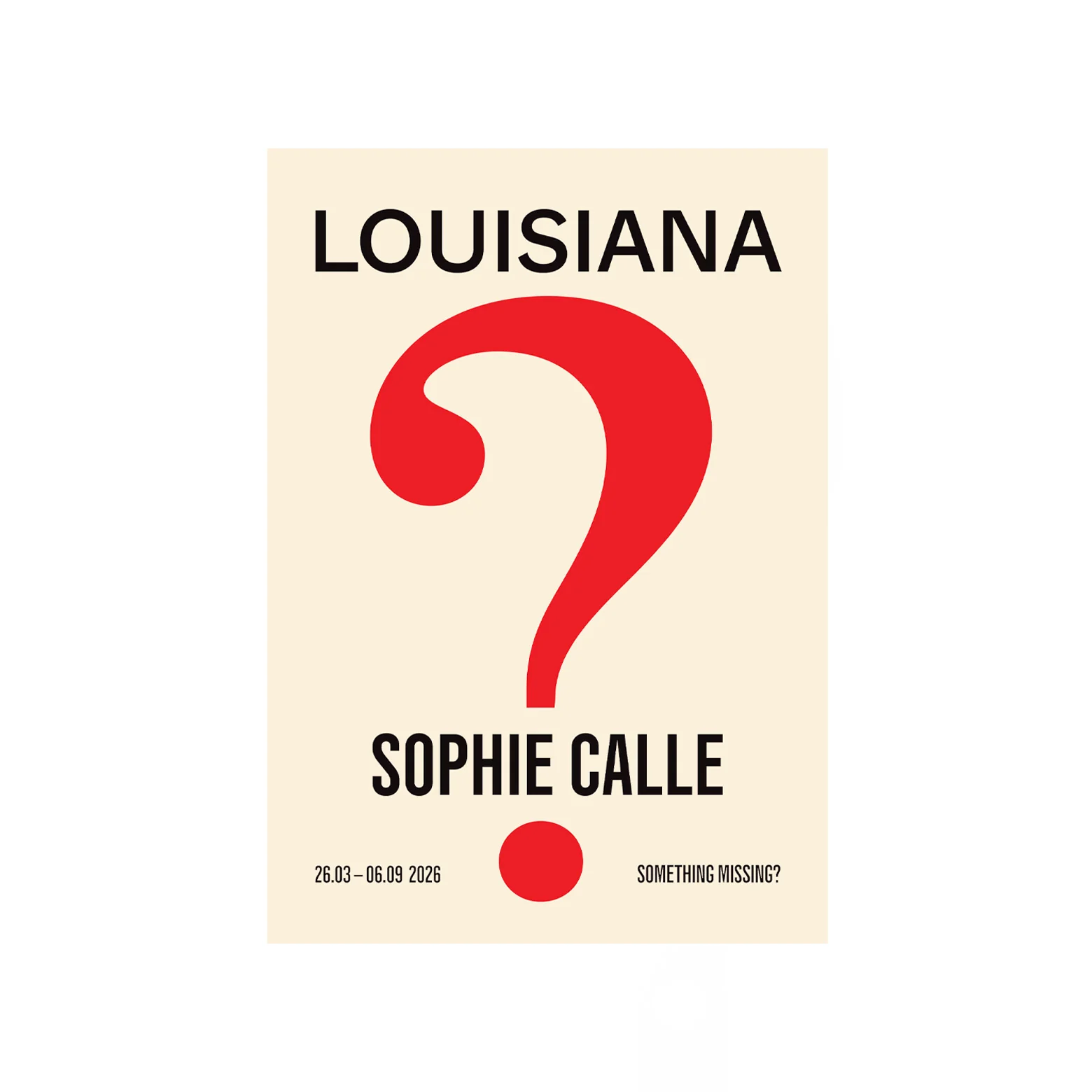 Postkort – Sophie Calle – Something missing?