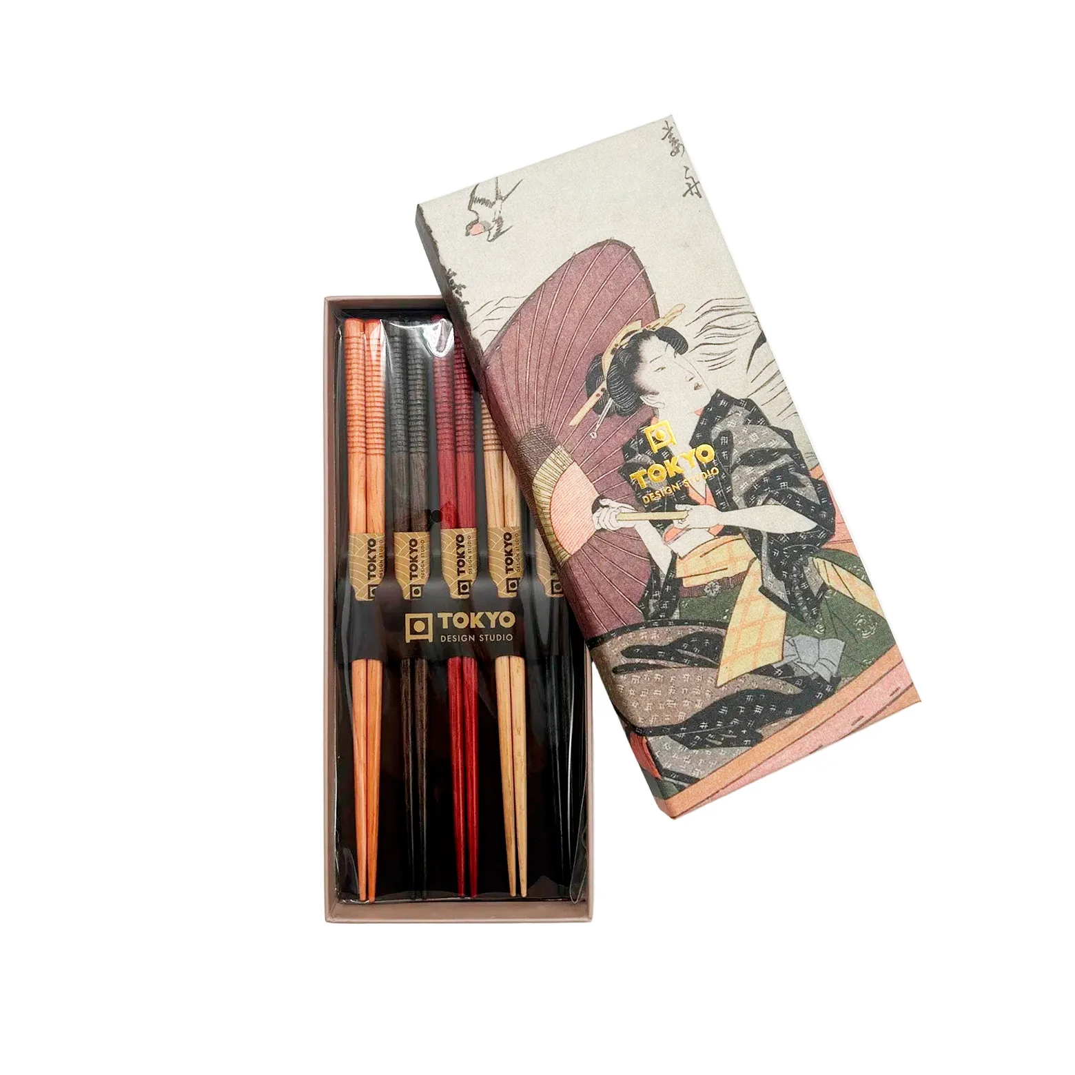 Chopstick giftset 5 Rings