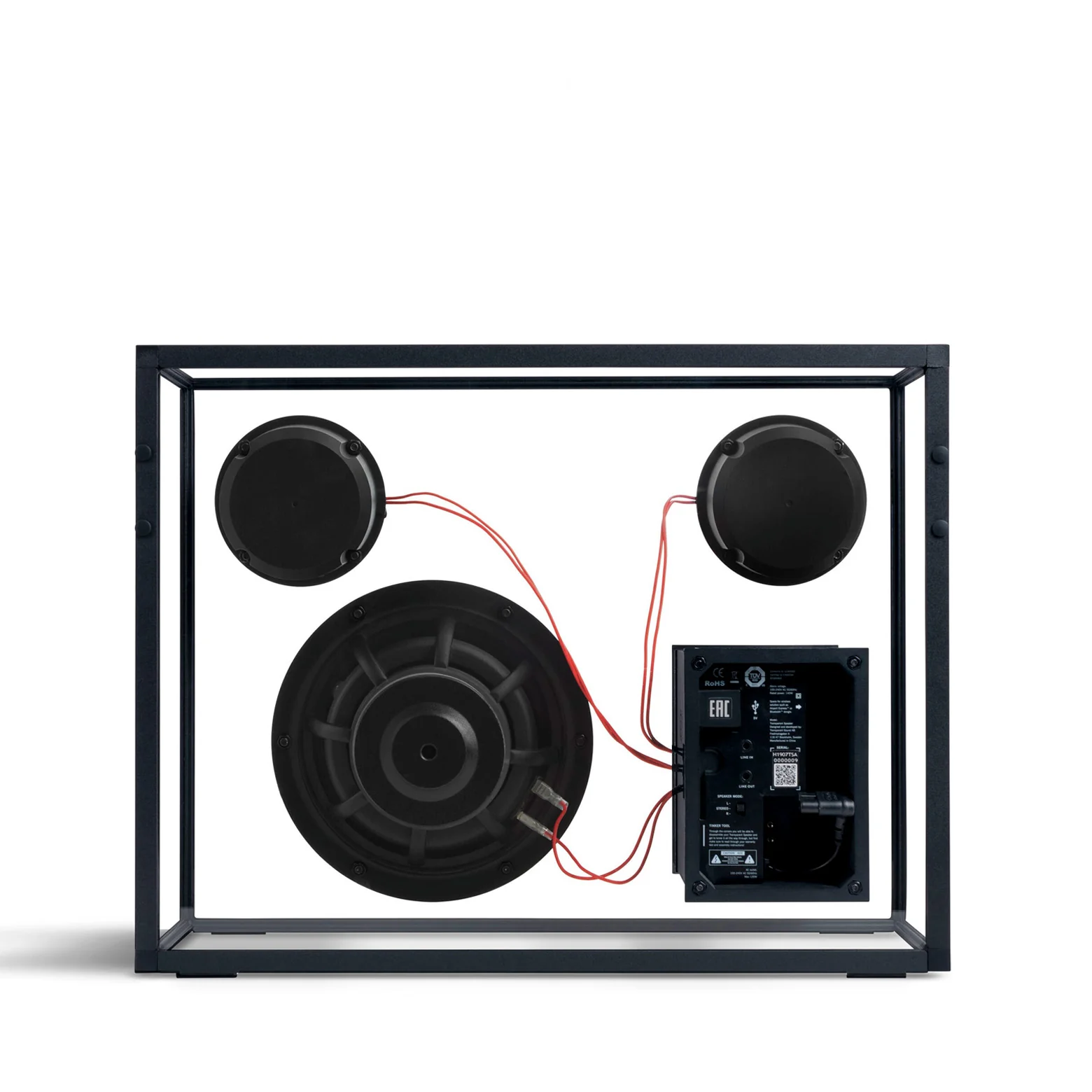 Højtaler – sort med røde kabler – Limited Edition - Image 2