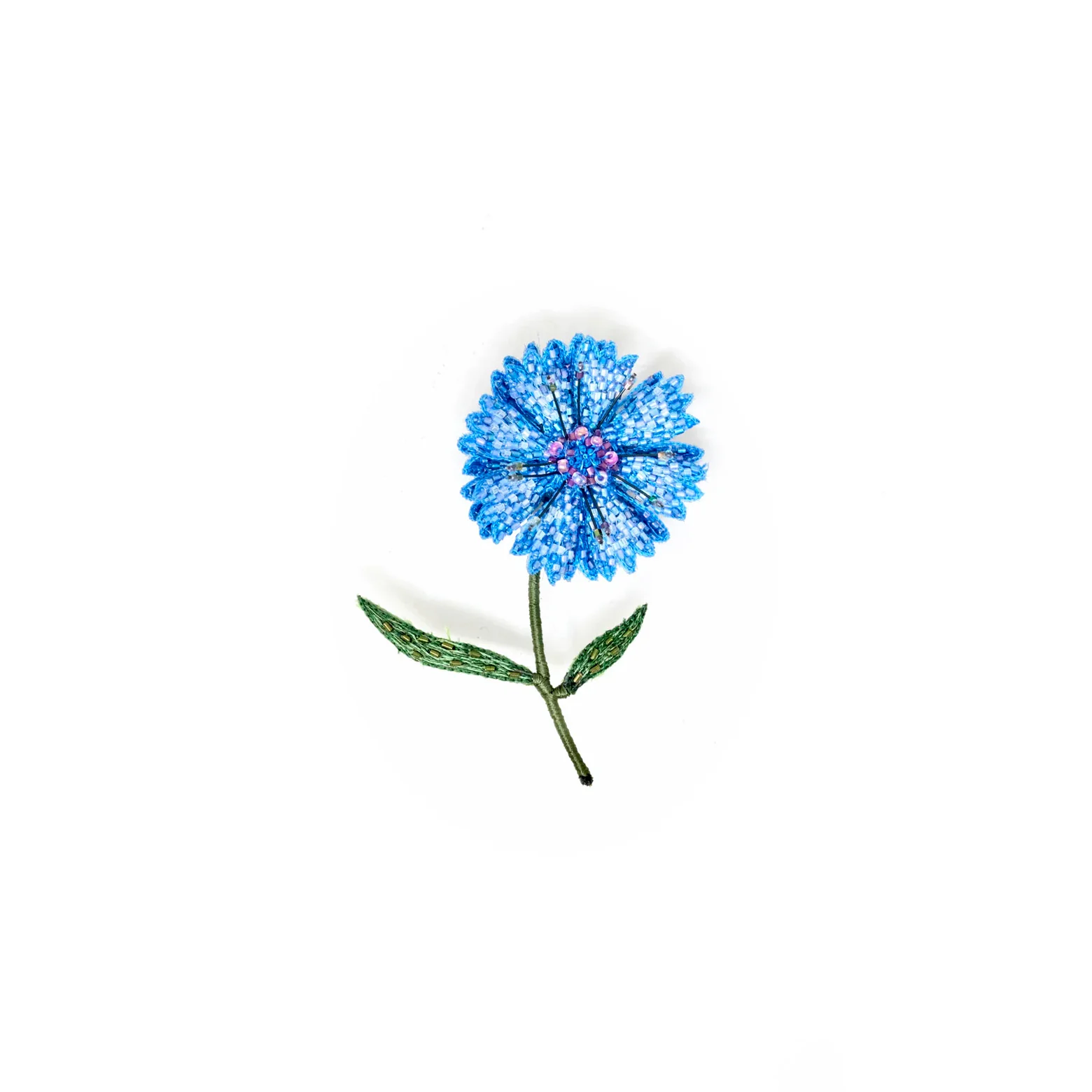 Broche – Blue Bottleflower